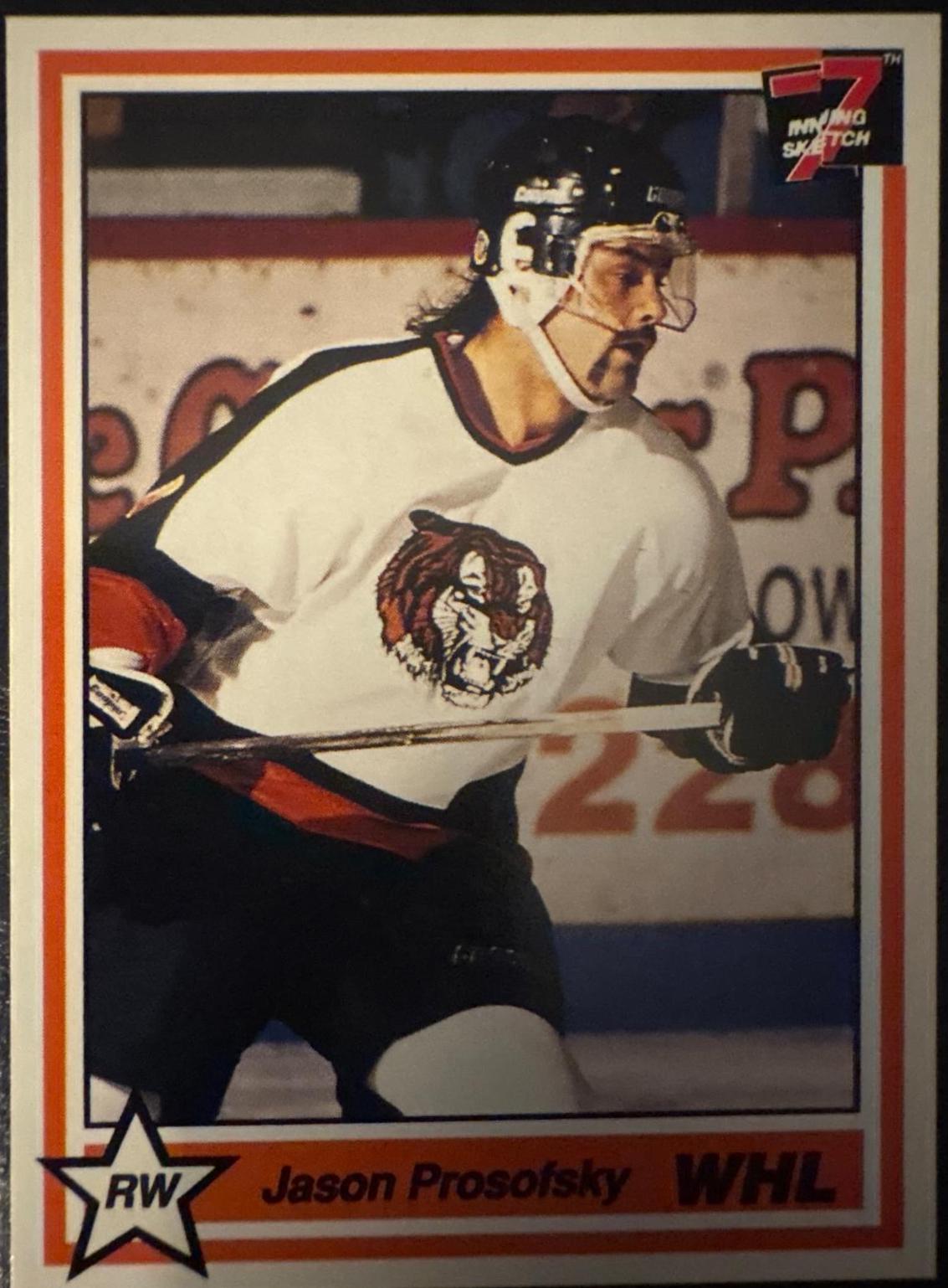 Jason Prosofsky #31 1990 7th Inning Sketch Whl Hockey