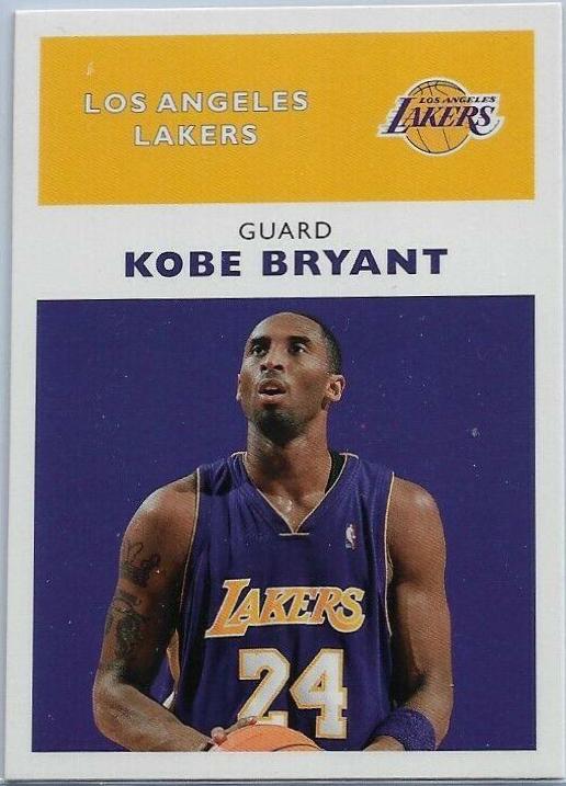 Kobe Bryant #61R-11 Basketball Cards 2007 Fleer 1961-62 Retro