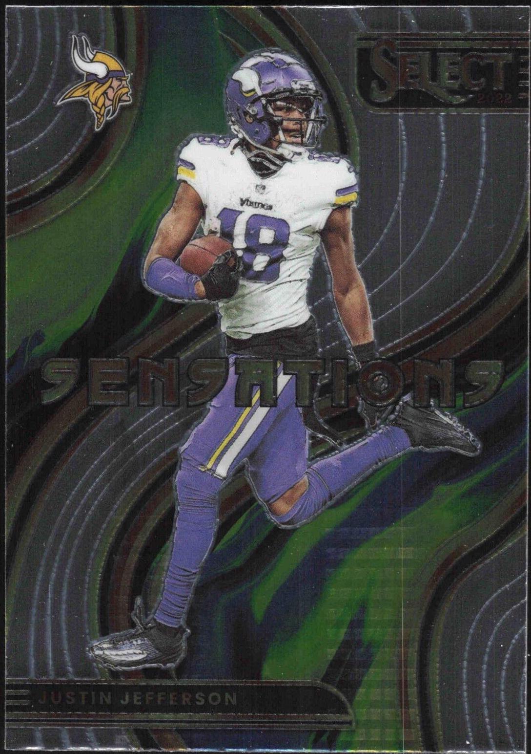 Justin Jefferson #SEN-15 Football Cards 2022 Panini Select Sensations