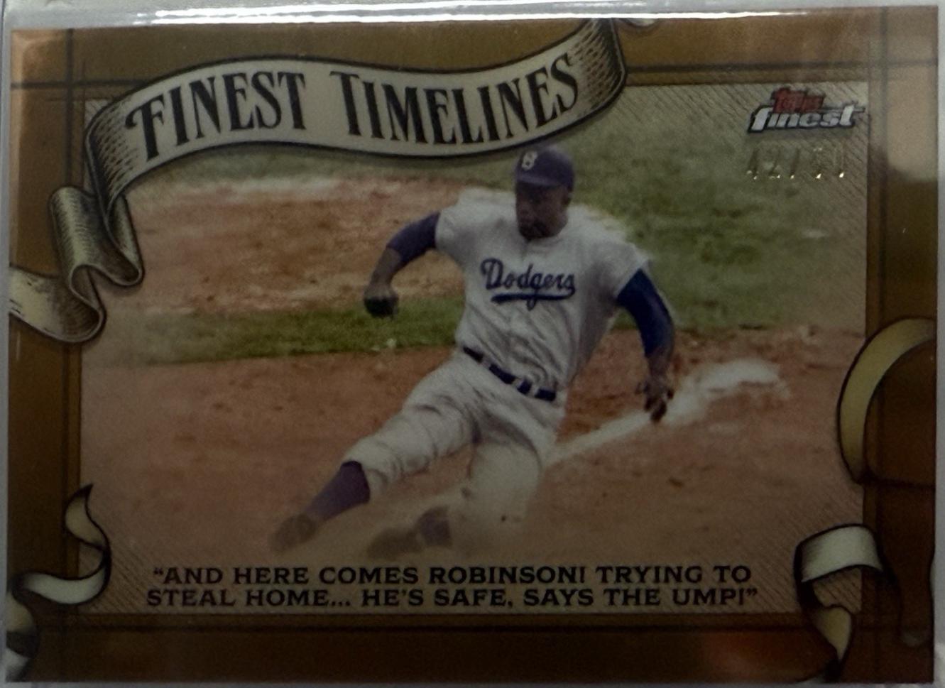Jackie Robinson [Gold Refractor] #FT-18