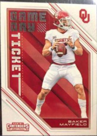Baker Mayfield #24 Football Cards 2018 Panini Contenders Draft Picks Game Day Ticket