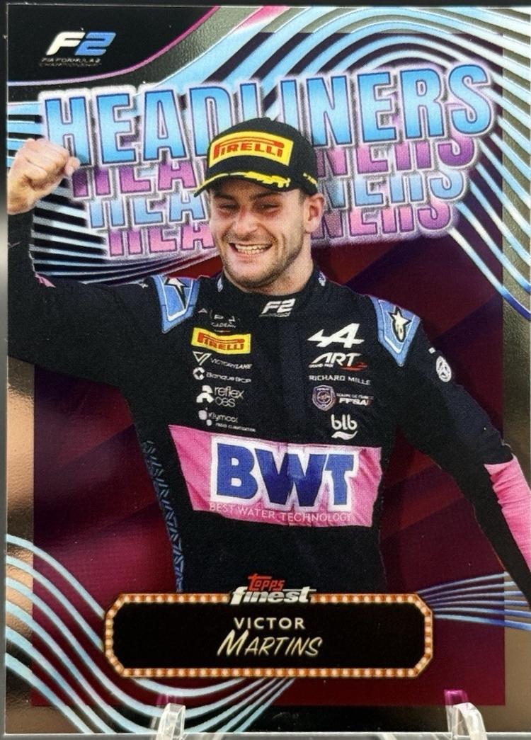 Victor Martins #HL-14 Racing Cards 2024 Topps Finest Formula 1 Headliners