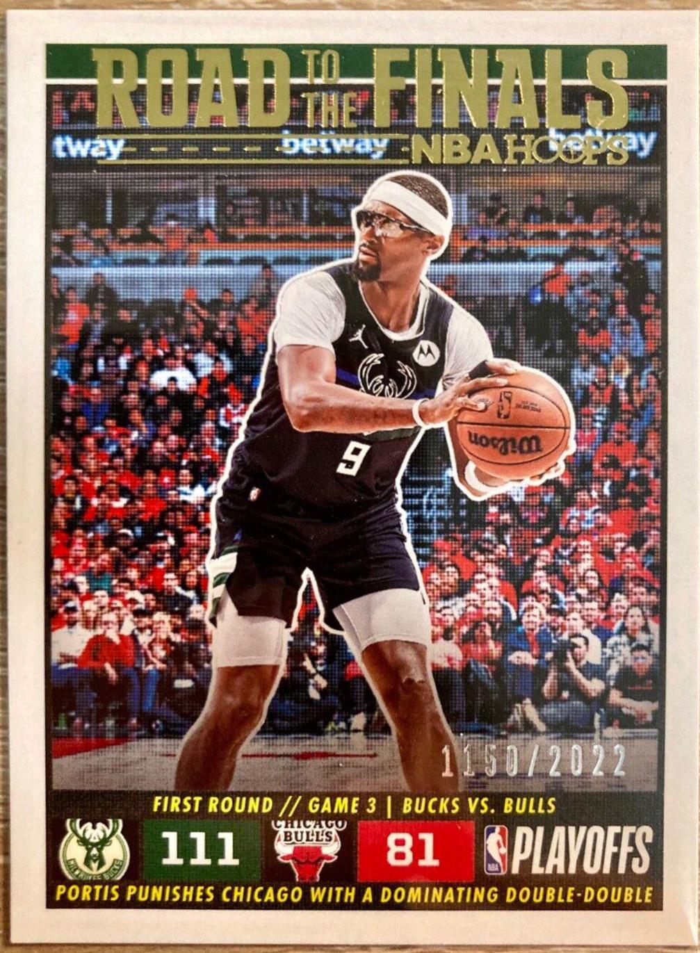 Bobby Portis #22 Basketball Cards 2022 Panini Hoops Road to the Finals