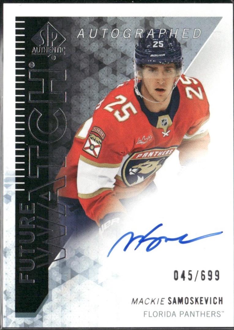 Mackie Samoskevich #RFWA-SA 2023 Sp Authentic Retro Future Watch Autograph Hockey