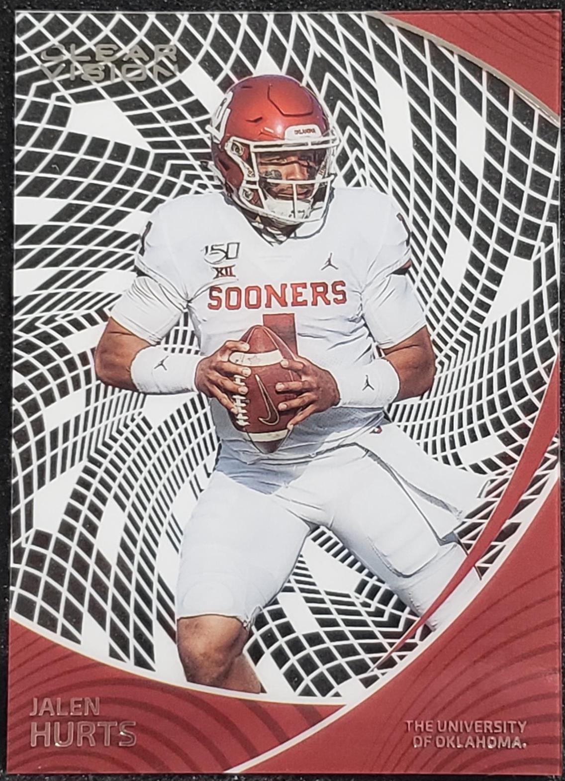 Jalen Hurts #18 2023 Panini Chronicles Draft Picks Clear Vision Football