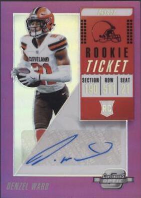 Denzel Ward [Autograph Purple] #143