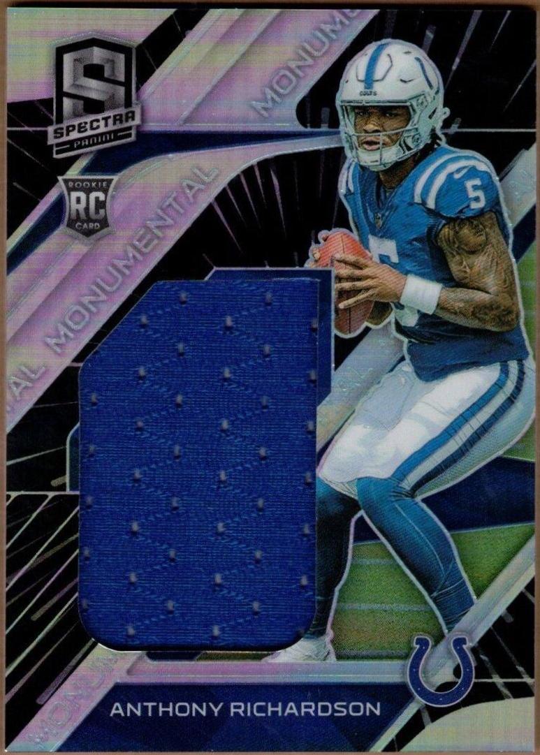 Anthony Richardson #4 Football Cards 2023 Panini Spectra Monumental Memorabilia