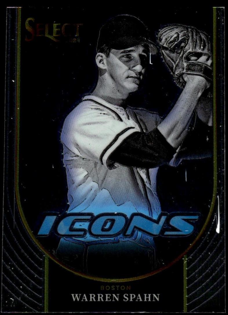 Warren Spahn #4 Baseball Cards 2024 Panini Select Icons