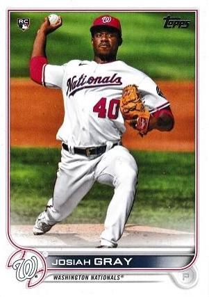 Josiah Gray #43 Baseball Cards 2022 Topps