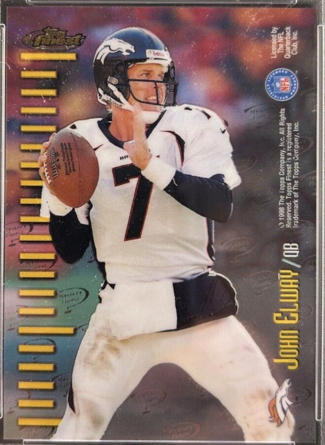 John Elway, Charles Woodson #M15 Football Cards 1998 Topps Finest Mystery 2