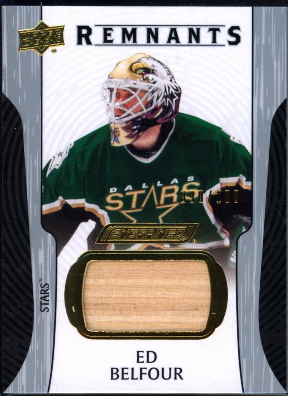 Ed Belfour #R-EB 2024-25 Upper Deck Engrained Icons Hockey Remnants