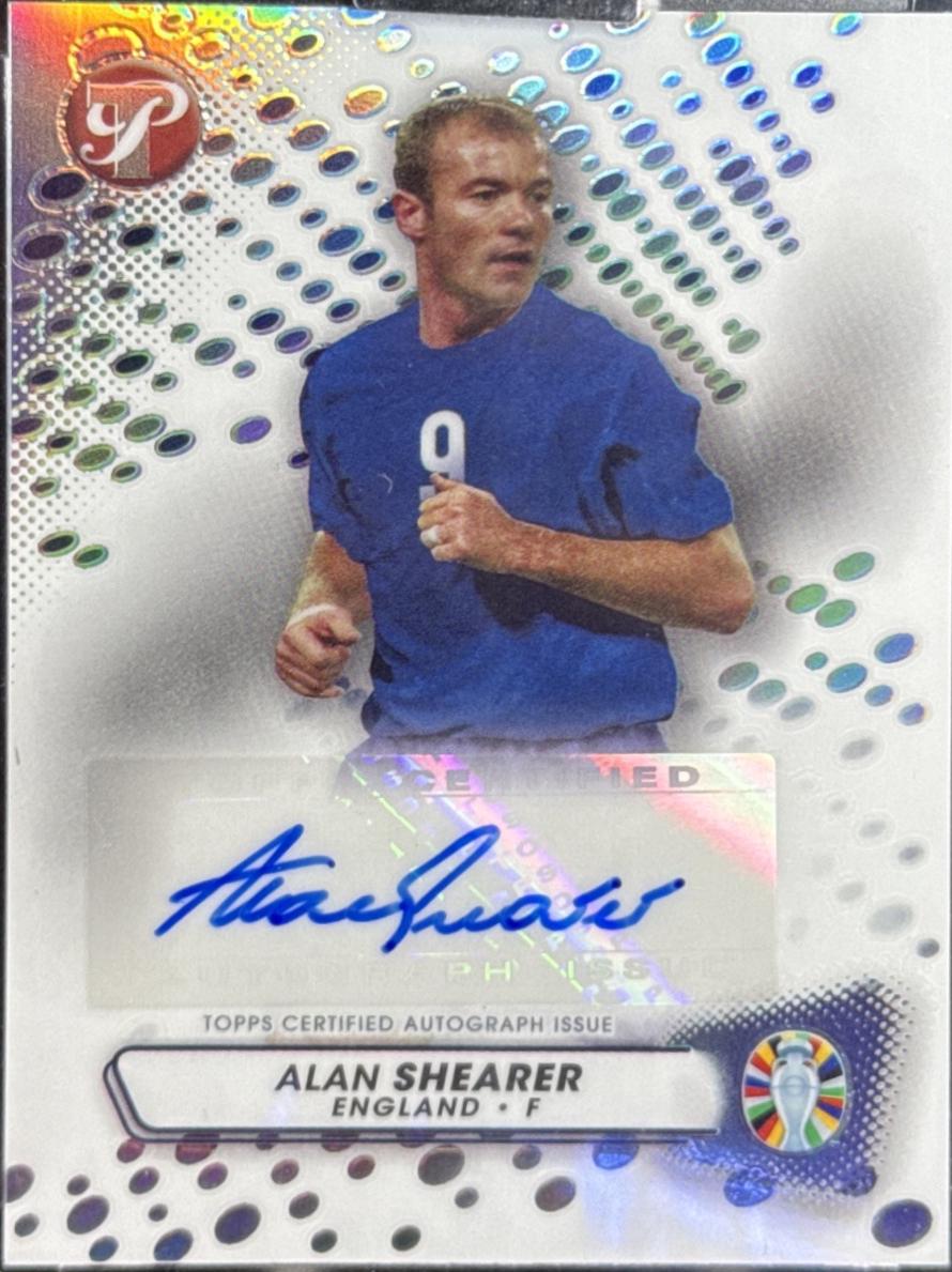 Alan Shearer #PA-AS Soccer Cards 2023 Topps Pristine Road to Euro 2024 Autograph