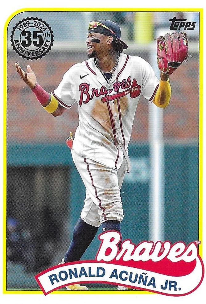 Ronald Acuña Jr #89B-17 Baseball Cards 2024 Topps 1989