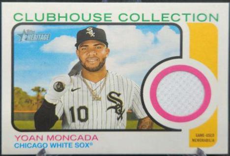 Yoan Moncada #CC-YM 2022 Topps Heritage Baseball Clubhouse Collection Relics