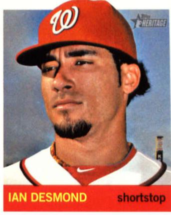 Ian Desmond #46 Baseball Cards 2013 Topps Heritage