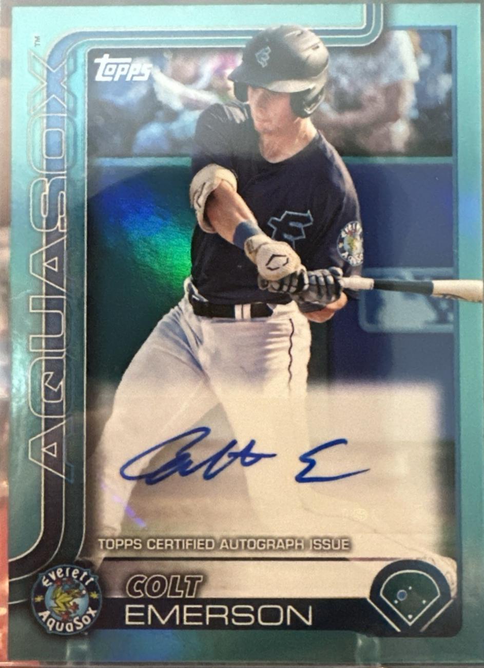 Colt Emerson [Aqua Foil Autograph] #PD-33