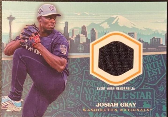 Josiah Gray #ASR-GRY Baseball Cards 2023 Topps Update All Star Stitches