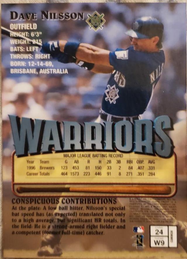 Dave Nilsson #24 Baseball Cards 1997 Finest
