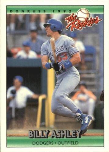Billy Ashley #5 Baseball Cards 1992 Donruss