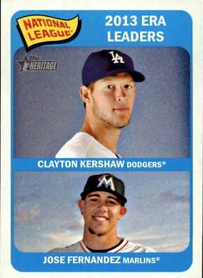 Clayton Kershaw, Jose Fernandez #8 Baseball Cards 2014 Topps Heritage
