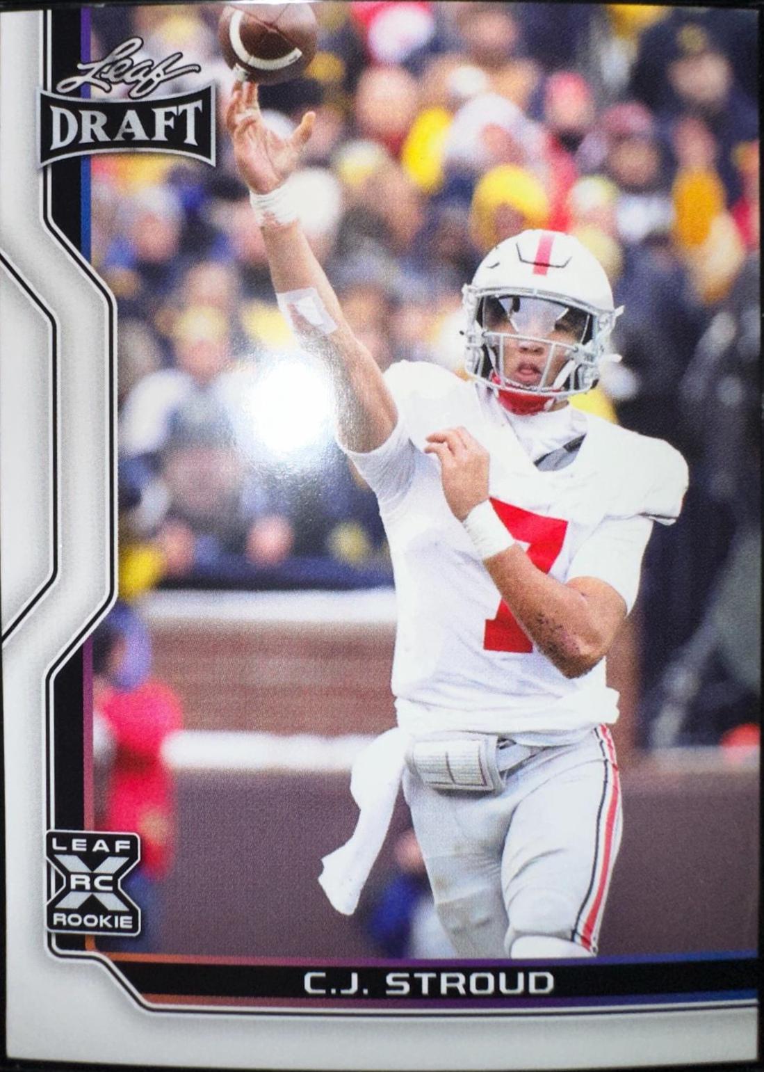 C. J. Stroud #B1-6 Football Cards 2023 Leaf Draft V1