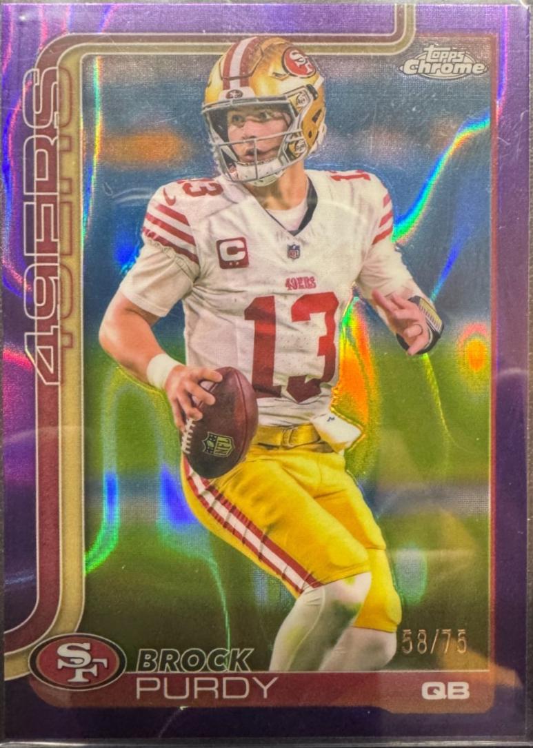 Brock Purdy [Purple Lava] #262 Prices | 2025 Topps Chrome
