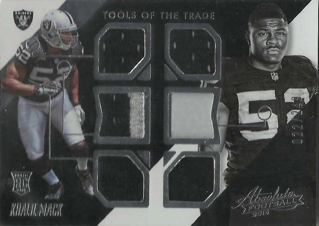 Khalil Mack #KM Football Cards 2014 Panini Absolute Tools of the Trade Complete Rookies