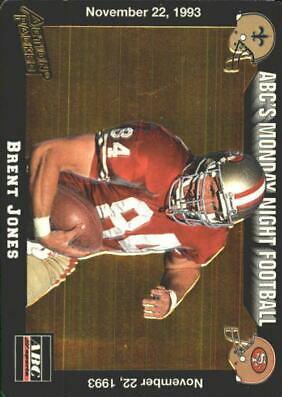 Brent Jones #49 1993 Action Packed Monday Night Football