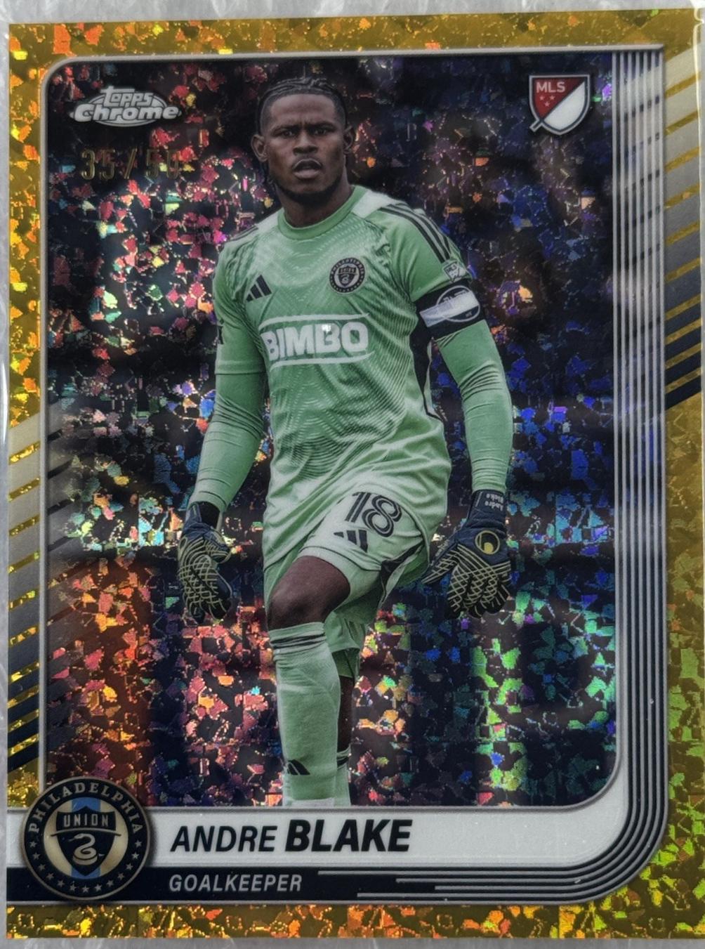 Andre Blake [Gold Mini-Diamonds Refractor] #154