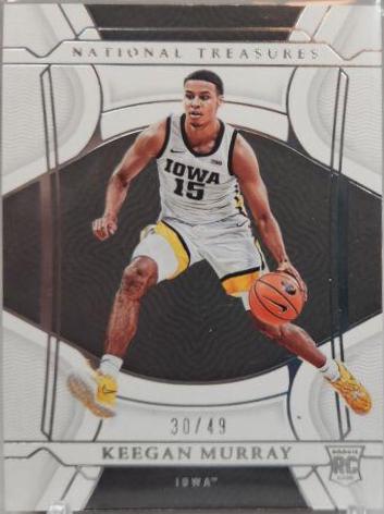 Keegan Murray #4 Basketball Cards 2022 Panini National Treasures Collegiate