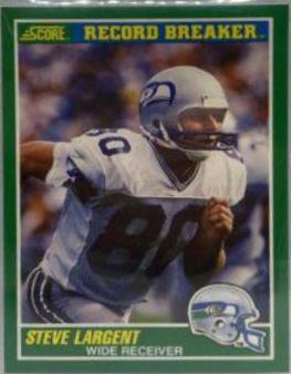 Steve Largent #327 Football Cards 1989 Panini Score