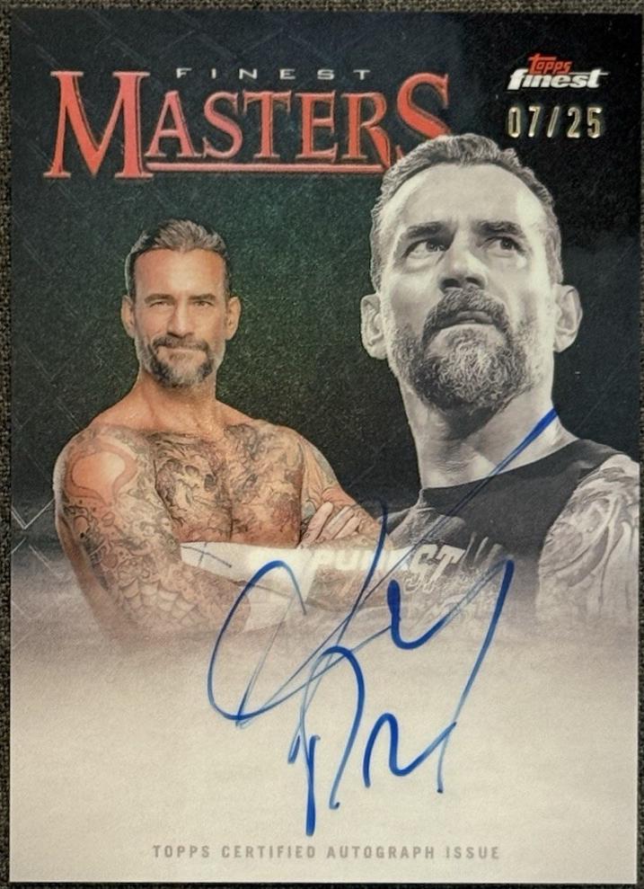 CM Punk [Black Refractor] #FM-CMP Prices | 2025 Topps Finest WWE