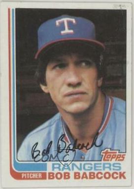 1982 Topps Bob Babcock #567 card