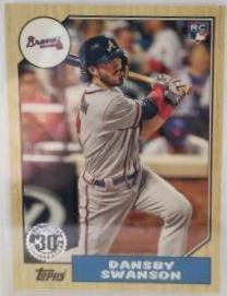 Dansby Swanson #87-100 Baseball Cards 2017 Topps 1987