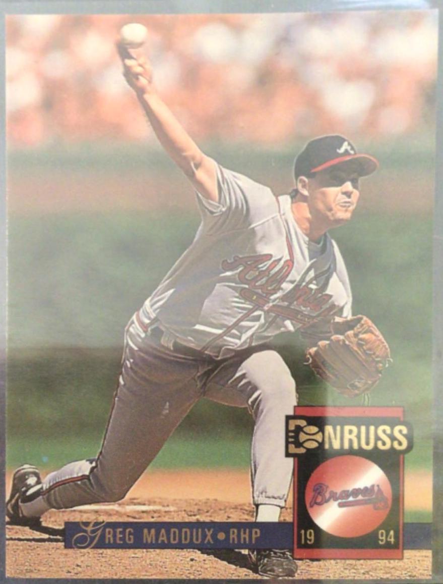 Greg Maddux #380 Baseball Cards 1994 Donruss