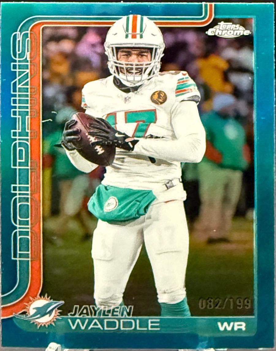 2025 Jaylen Waddle [Aqua Refractor] #186