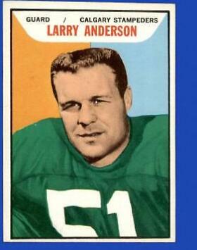 Larry Anderson #16 Football Cards 1965 Topps CFL