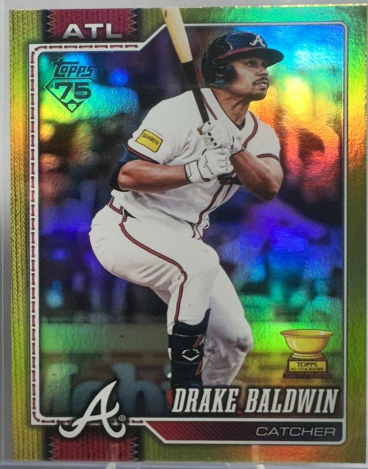 2026 Topps Series 2 Drake Baldwin [Yellow Rainbow Foil] #692 card