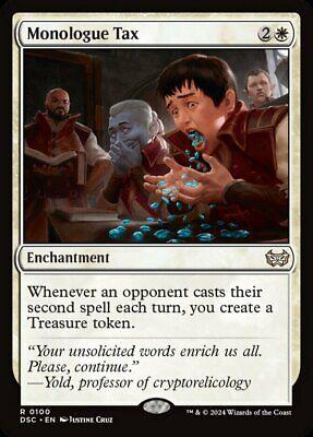 Monologue Tax (Magic Duskmourn: House of Horror Commander)