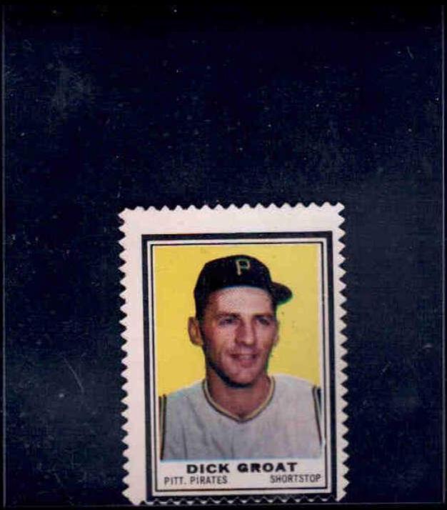 Dick Groat Baseball Cards 1962 Topps Stamps