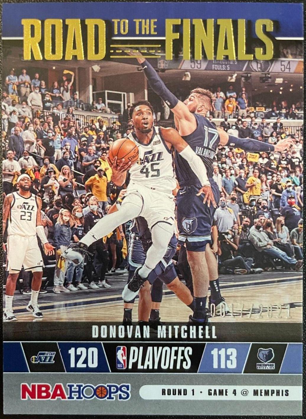 Donovan Mitchell #32 Basketball Cards 2021 Panini Hoops Road to the Finals