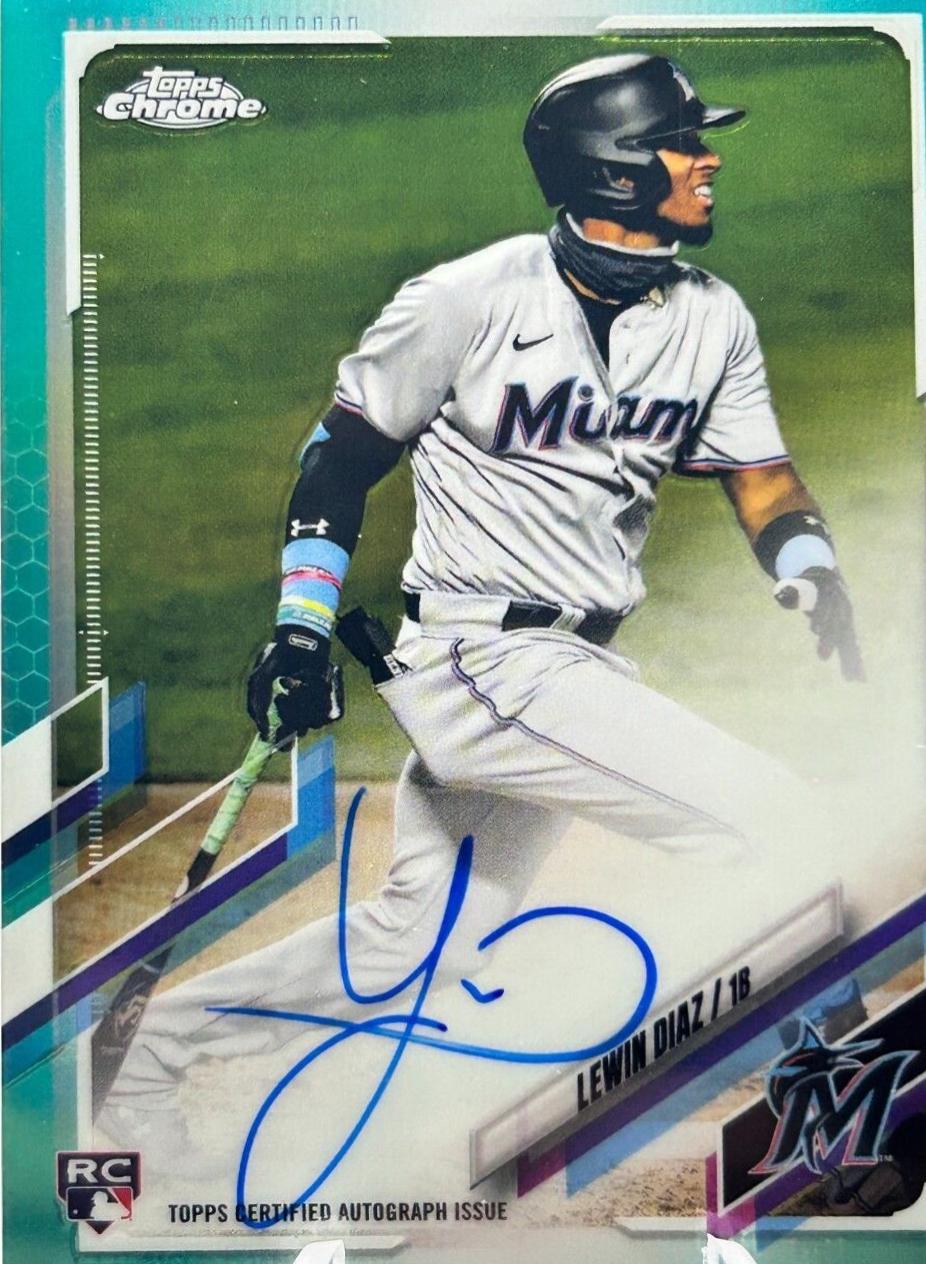 Lewin Diaz [Aqua Refractor] #RA-LD