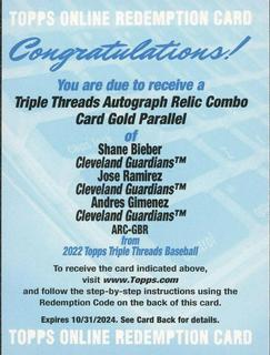 Andres Gimenez, Shane Bieber, Jose Ramirez