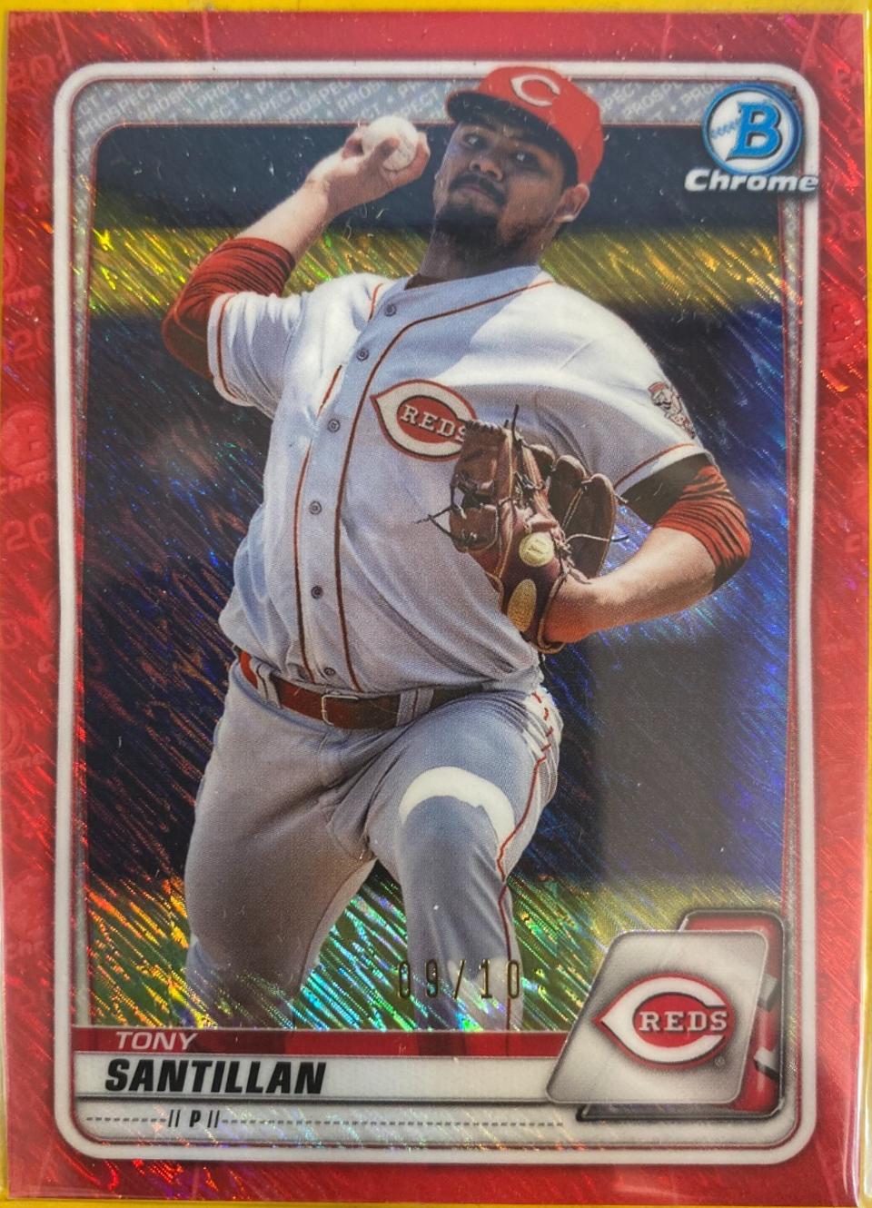 Tony Santillan [Red Shimmer Refractor] #BCP-177