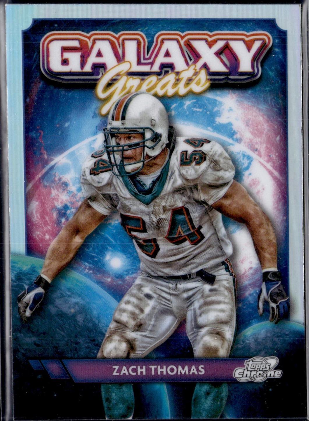 Zach Thomas #GG-32 Football Cards 2024 Topps Cosmic Chrome Galaxy Greats
