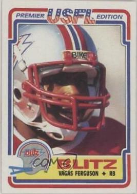 Vagas Ferguson #18 Football Cards 1984 Topps USFL