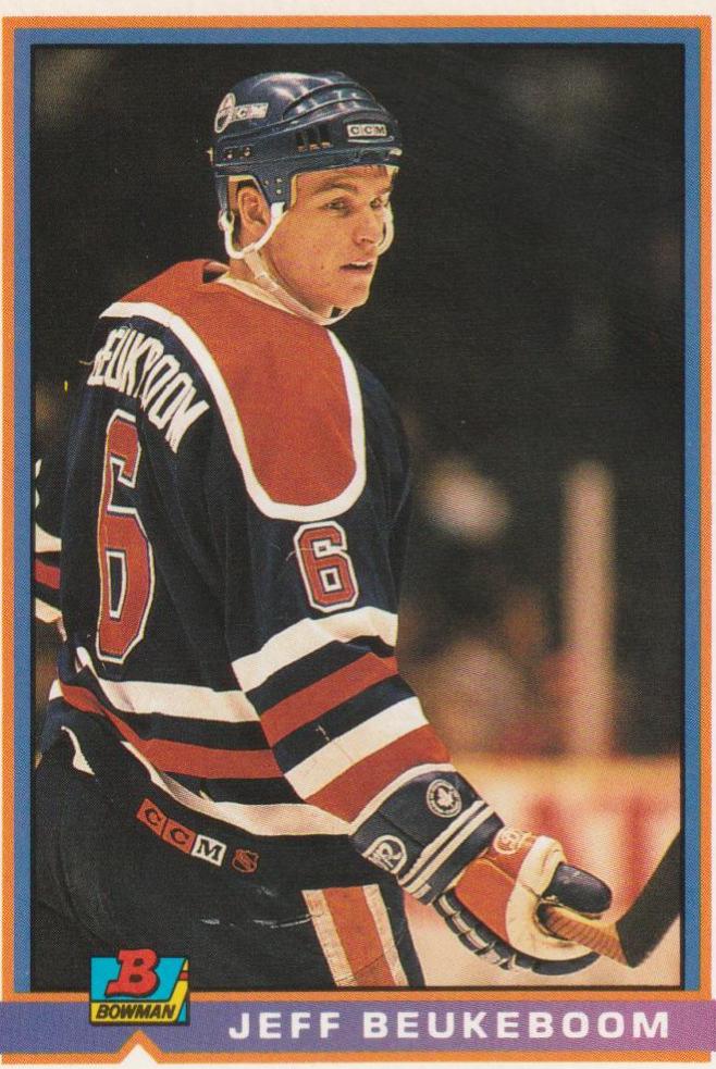 Jeff Beukeboom #110 Hockey Cards 1991 Bowman