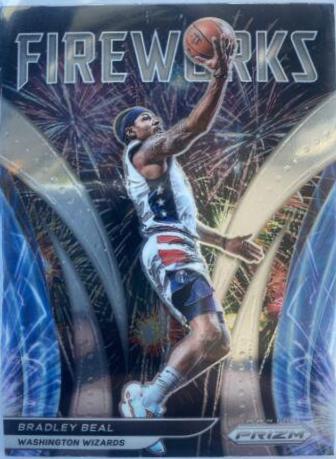 Bradley Beal #9 Basketball Cards 2021 Panini Prizm Fireworks
