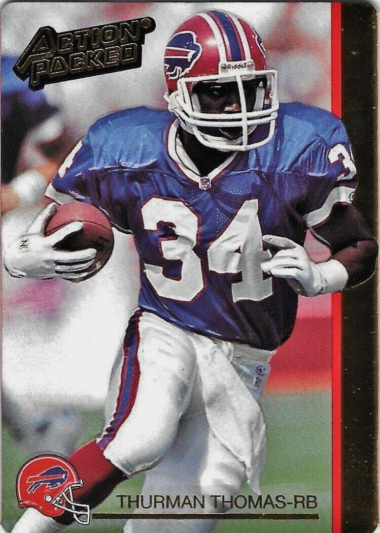 Thurman Thomas #15 Football Cards 1992 Action Packed