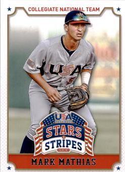 Mark Mathias #70 2015 Panini Stars & Stripes USA Baseball